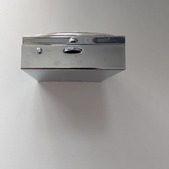 Brighton Silver Pill Box with Blue and Clear Stones - Picture 5 of 6